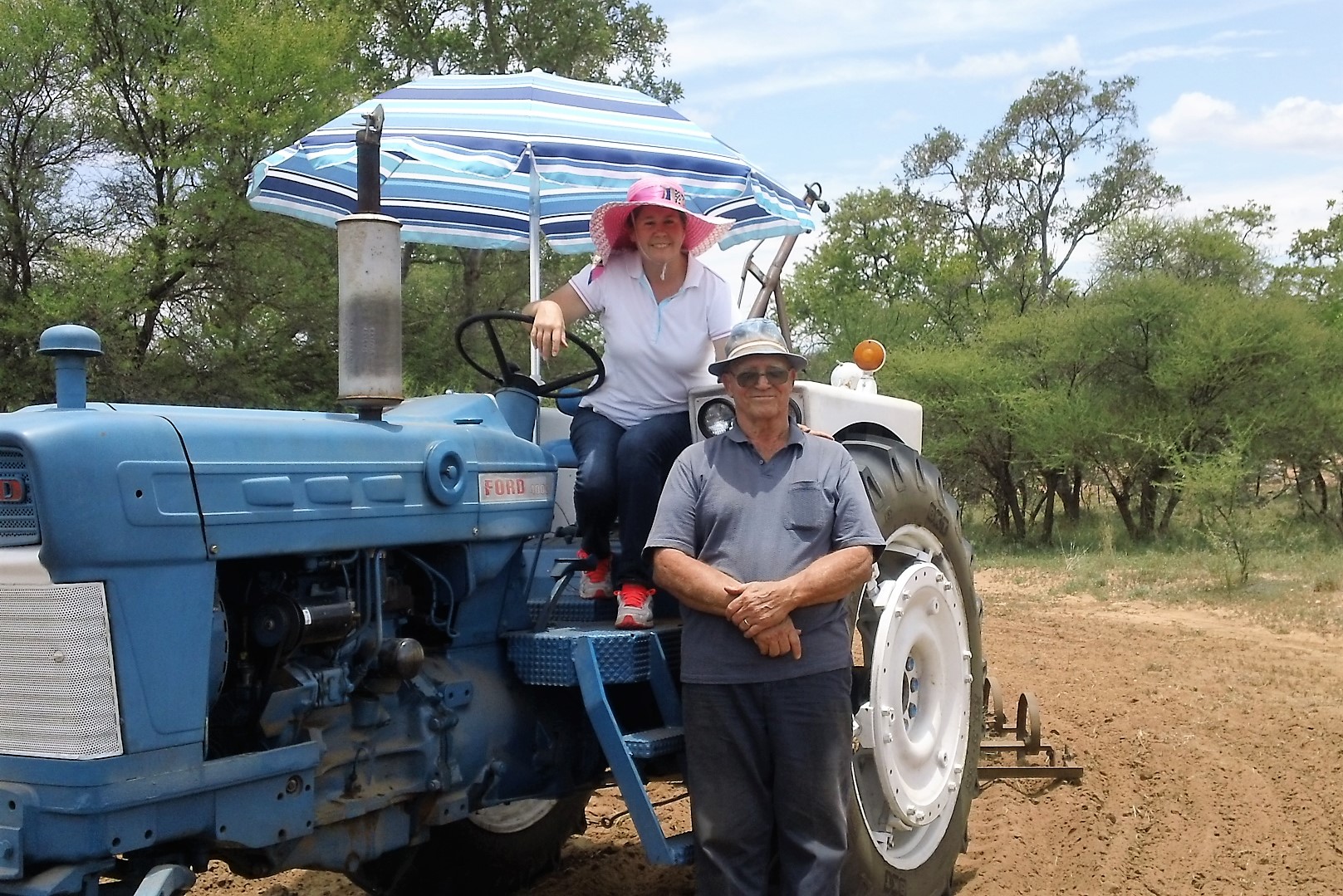 Mary getting lessons from Bob Luckhurst