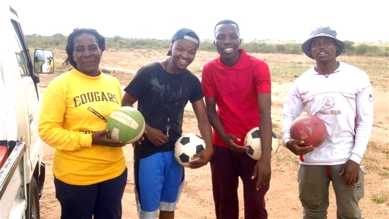 Powerhouse coaches left to right: Mavis, Oarabile, Boitumelo and Thato